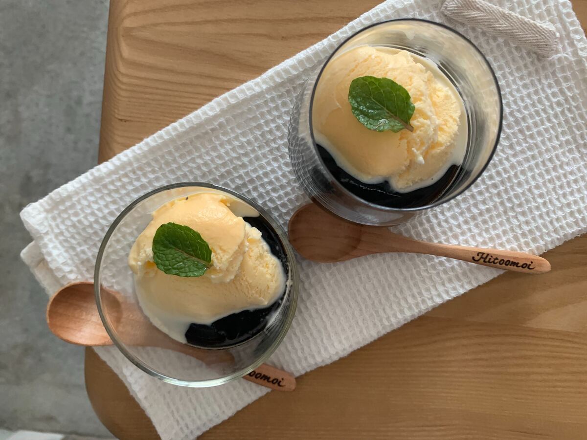 レンジで簡単コーヒーゼリー
