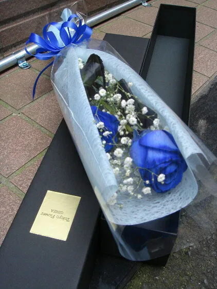 大人っぽい　青・紫系の花束