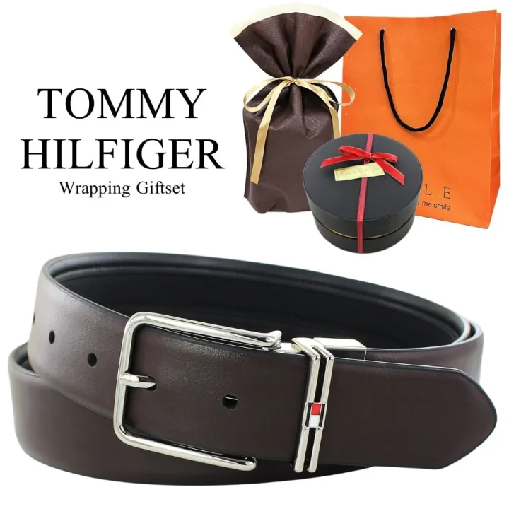 TOMMY HILFIGER/トミーヒルフィガー リバーシブル レザーベルト(ギフトセット)