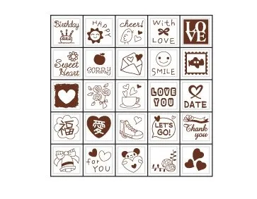 ポンポン押すだけ♪　スタンプ台セット