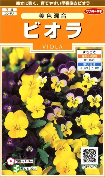 サカタのタネ 実咲花7525 ビオラ 美色混合