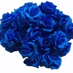 花嫁の幸せを願うサムシングブルーを素材に「ブルーローズの造花」