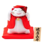 ちりめんの招き猫
