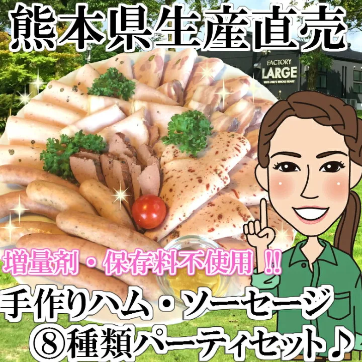 ビールやワインに合う 手作りハム・ソーセージ8種類 パーティーセット