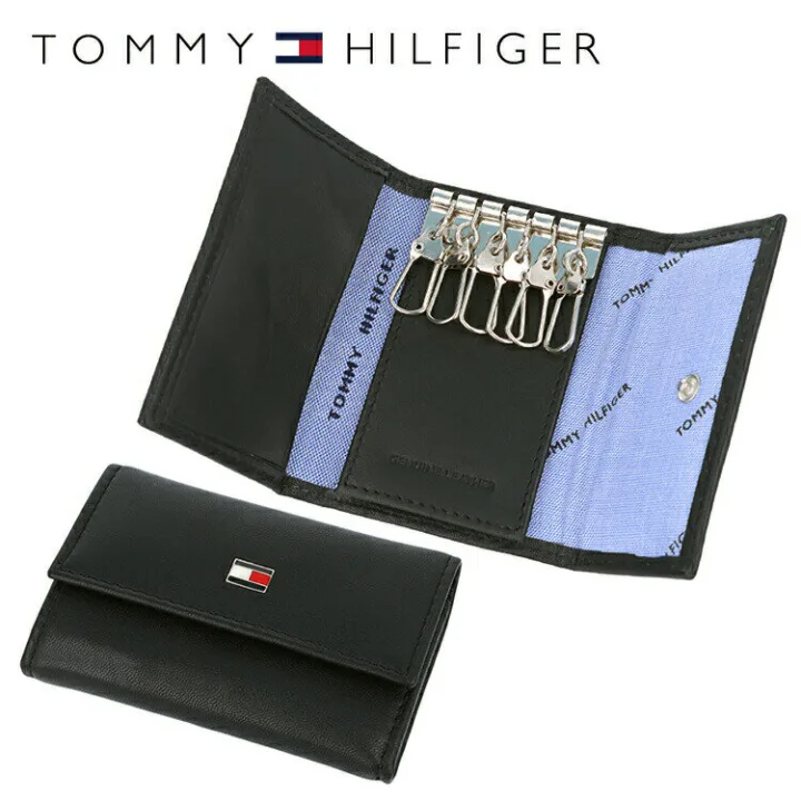 個性あふれた独特なデザイン！　トミーヒルフィガー キーケース TOMMY HILFIGER 本革