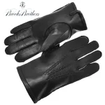 どんなシーンでも合わせられるブラックカラー!レザー 本革 カシミヤ BROOKS BROTHERS グローブ メンズ 手袋 ブラック 黒