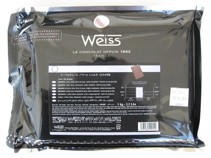 上質なカカオ72%のチョコレート Weiss(ヴェイス)「クーベルチュール ノワールエベヌ」
