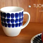 ブルー×ホワイトの上品なマグカップ