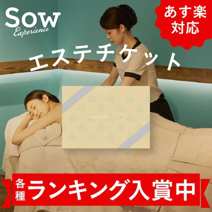 限定1室のサロンも掲載!スパ&エステチケット