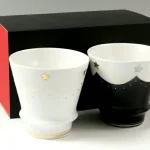 匠の蔵　ティアラ(白・黒)　ペア至高の焼酎グラス