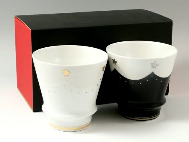 匠の蔵　ティアラ(白・黒)　ペア至高の焼酎グラス