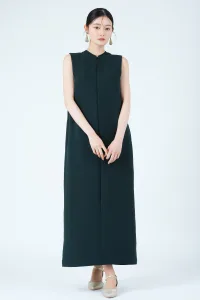 UNITED ARROWS／ユナイテッドアローズ フロントジップダークグリーンドレス