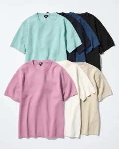 UNIQLO／ユニクロ ウォッシャブルミラノリブニットTシャツ