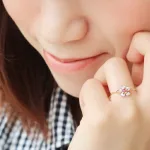 自分でサイズ調整できる「桜チェーンリング 」
