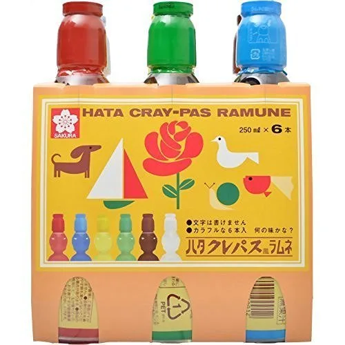 なつかいクレパスのBOXをあしらった「ハタクレパス風ラムネ」