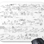 絵巻物のハイライトをピックアップ「国宝・鳥獣人物戯画のマウスパッド」