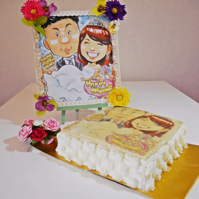 ナイフを入れるのが惜しくなる!イラスト入りケーキ♪