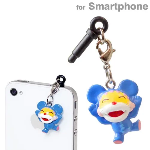 イヤホンジャックでニャンちゅうがプラプラ揺れるかわいいスマホグッズ♡