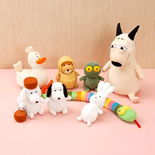 らくちゃん、いまちゃんなどバムとケロのキャラクターが大集合したぬいぐるみグッズ