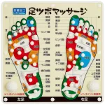 痛い場所の反射区が一目瞭然!「足ツボマット」