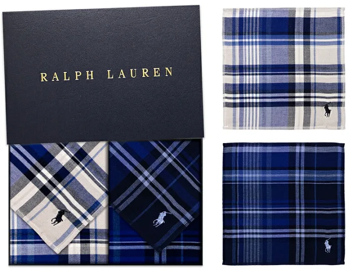 洗練された印象を与える「POLO RALPH LAUREN(ポロラルフローレン)」のハンカチ