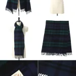大判サイズがうれしい「BLANKET MUFFLER フリーサイズ ブラック/グリーン」