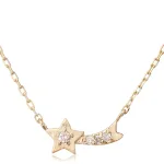 星に願いを♡ロマンチックな流れ星 ネックレス