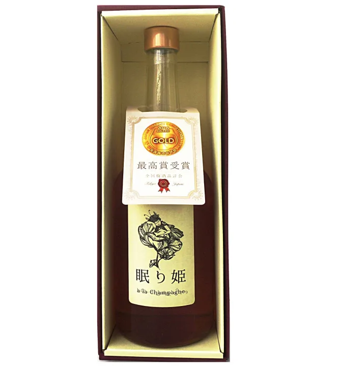 樽で熟成した濃厚な梅酒「宗政酒造 眠り姫 ア・ラ・シャンパーニュ」