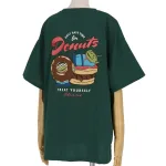 ミッキー リトルグリーンメン サガラ刺繍Tシャツ