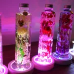 昼と夜で雰囲気が変わる「ハーバリウムLEDコースター付き」