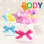 出産祝いプレゼントの定番♡おむつケーキwithバルーン