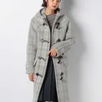 可愛すぎてため息♡ロング丈チェック柄ダッフルコート