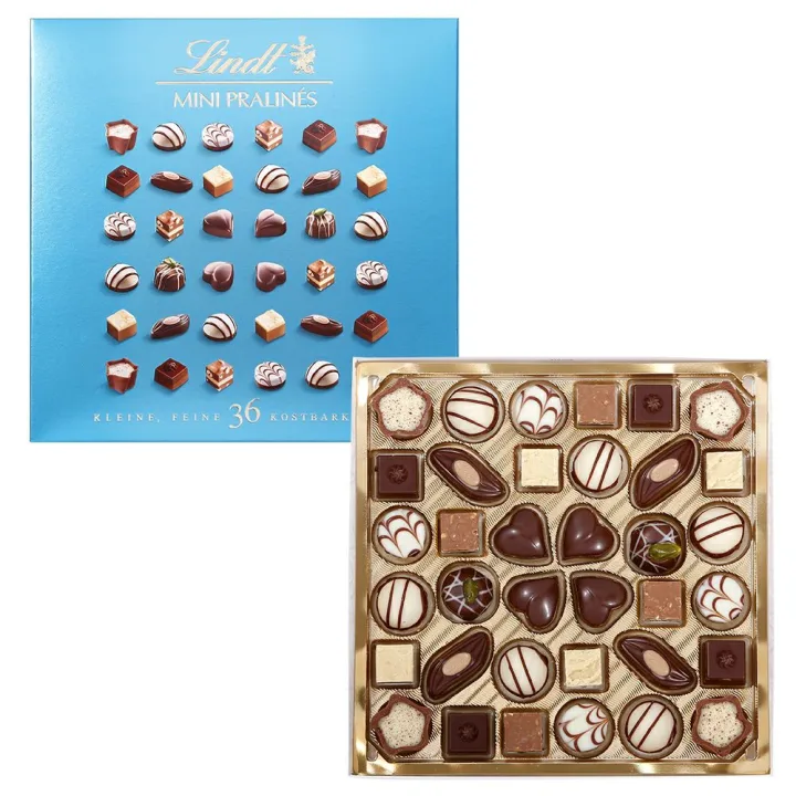 Lindt/リンツ ミニプラリネ 180g(グリーン・ピンク・ブルー)