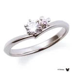 ミッキーが添えられた婚約指輪