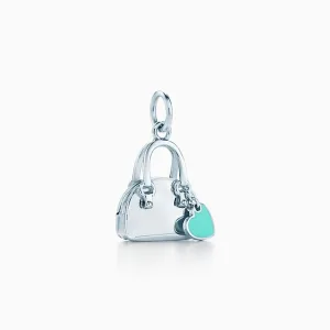 Tiffany & Co.／ティファニー ハンドバッグ チャーム スターリングシルバー ティファニーブルー エナメルフィニッシュ
