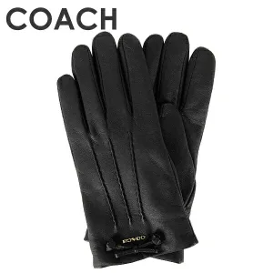COACH／コーチ ティー ローズ ボウ レザー グローブ