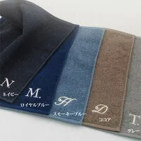 今治メンズタオル イニシャル入り タオルハンカチ