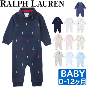 POLO RALPH LAUREN／ポロ ラルフローレン オールオーバー ポニー コットン カバーオール