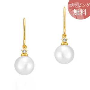 EAU DOUCE4℃／オデュースヨンドシー ピアス K18イエローゴールド