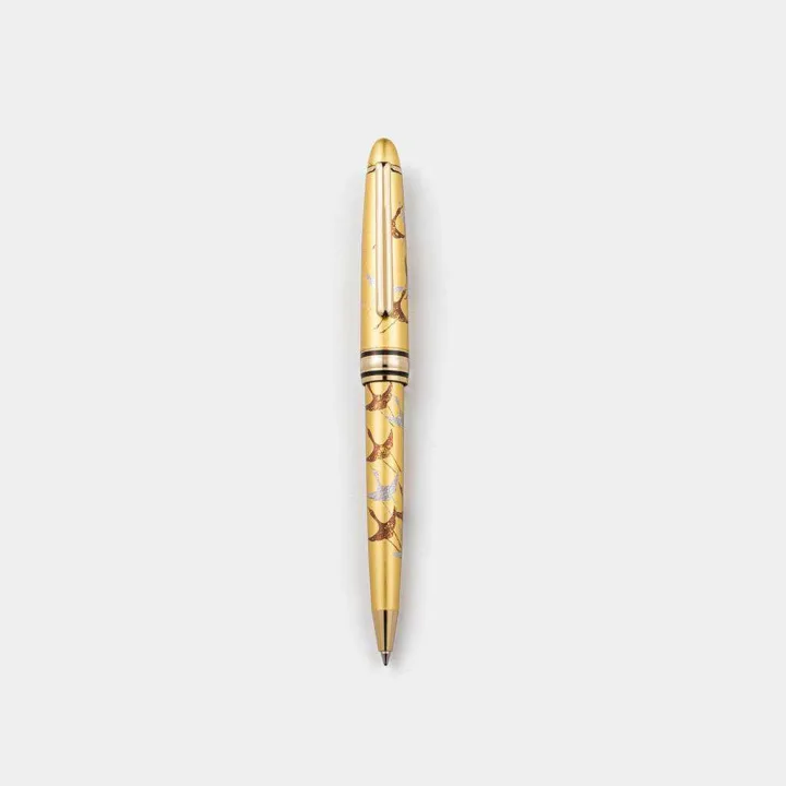 箔一(はくいち) 蒔絵ボールペン 金沢箔「千羽鶴」