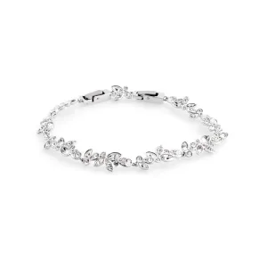 SWAROVSKI／スワロフスキー リーフモチーフ クリスタル ブレスレット