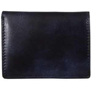 SNOBBIST／スノビスト ミュージアムカーフ 三つ折り財布 ネイビー