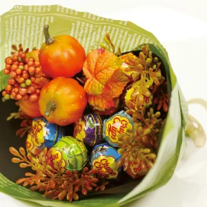 駄菓子まだ？ チュッパチャプス フラワーブーケ Halloween（カボチャ）