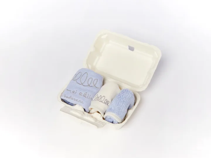 育てるタオル Fais moi calin! Little baby mini(スタイハンカチ+プチポッシュセット)