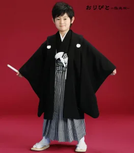 KIDSKIMONOYUUKA／キッズキモノユウカ 七五三に!織美桐 おりびと 五歳 紋付羽織袴セット