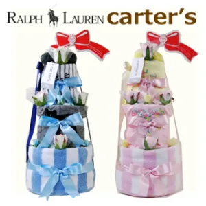 RALPH LAUREN／ラルフローレン Carter's／カーターズ おむつケーキ3段