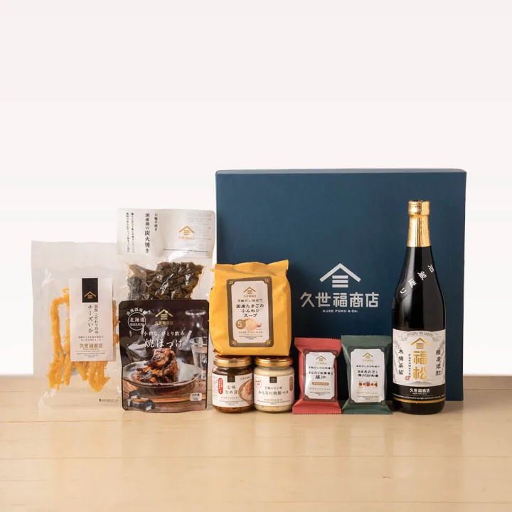 久世福商店 芋焼酎「福松」と久世福こだわりのおつまみと汁物のギフト