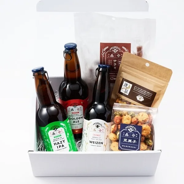 AKOMEYA TOKYO アコメヤオリジナル クラフトビールとおつまみセット