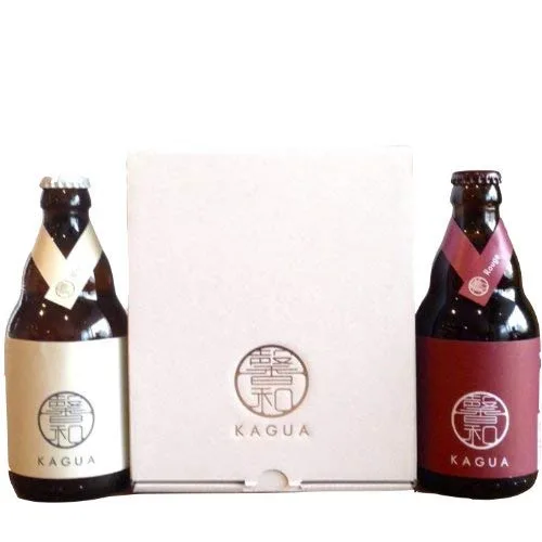 「和」ラグジュアリーな紅白セットのビール