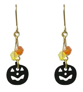 Mebae Zakka／メバエザッカ ハロウィン かぼちゃ ピアス（ブラック）